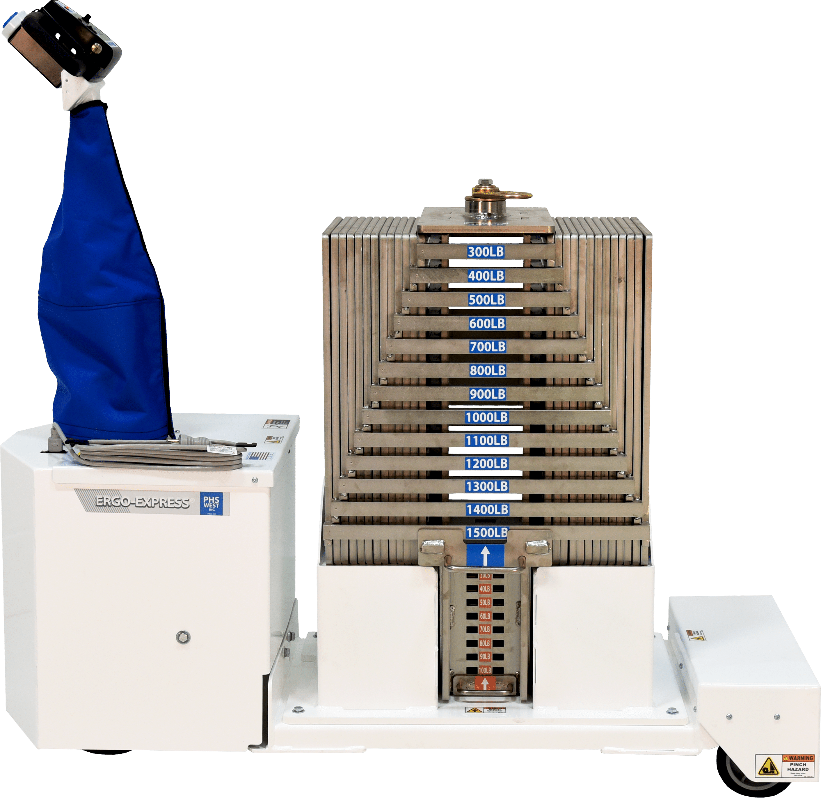 Motorized Ceiling Lift Load Test Cart - Testing Ceiling Lift (2822x2741), Png Download