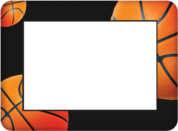 Basketball Themed Dry Erase Adhesive Picture Frames - Basketball Moves (600x600), Png Download