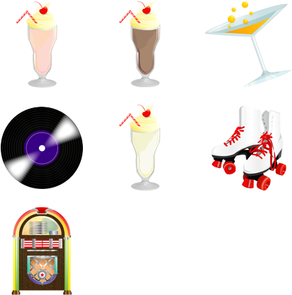 Search - 50's Png (444x444), Png Download