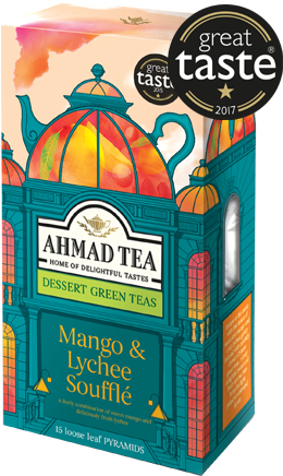 Mango & Lychee Soufflé - Ahmad Tea Mango & Lychee Souffle (314x452), Png Download