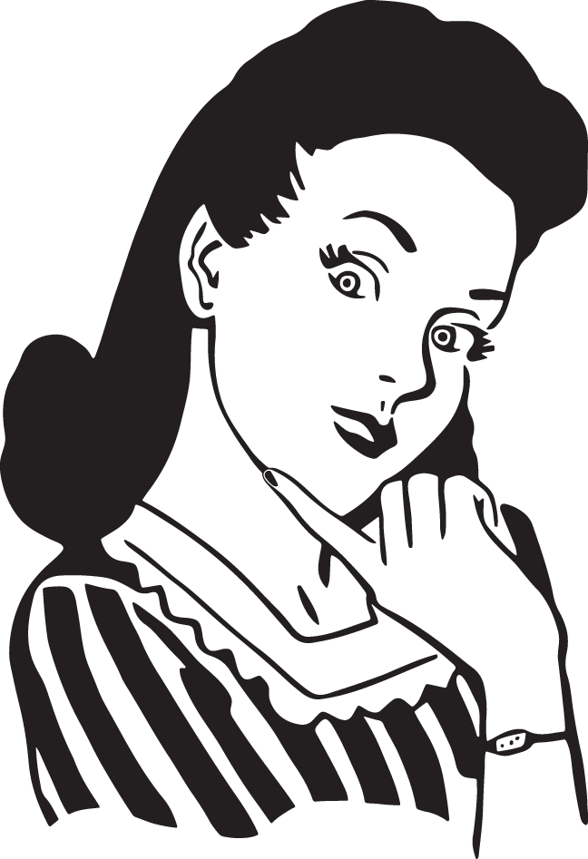 297ra - 50s Woman - Don T Give A Rats Ass Quote (648x947), Png Download