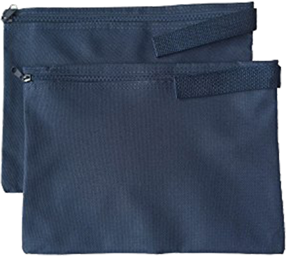 4-piece Set Pm Company Security Bank Deposit / Utility - Proequip 2 Document Bags12.5" X 9.5", Navy (1000x1000), Png Download