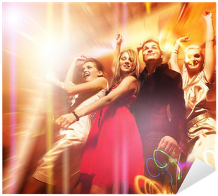 Vinilo Pixerstick La Gente Bailando En El Club Nocturno - Nightclub (400x400), Png Download