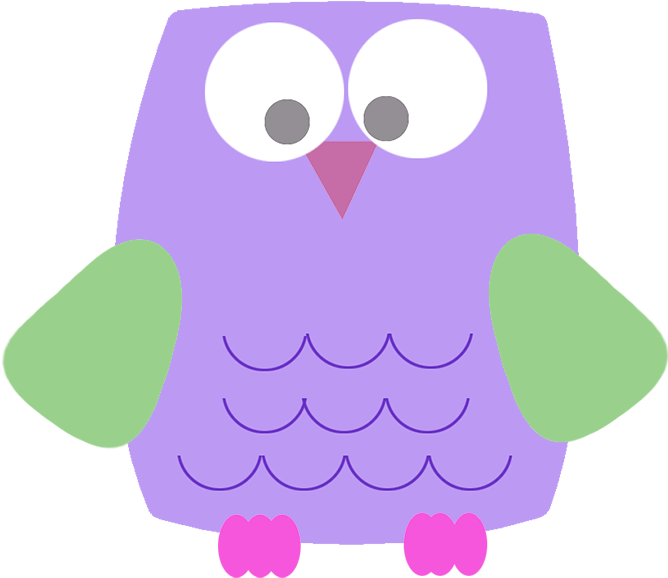 Lila Funny Owl Clipart - Owl (679x709), Png Download