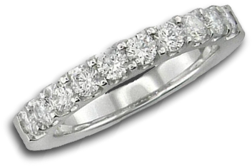 Medio Cintillo Francés - Anillo De Compromiso Tipo Cintillo (567x340), Png Download