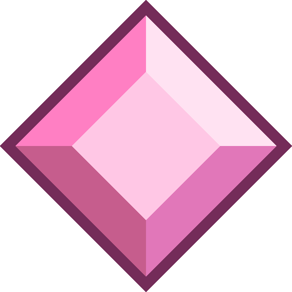 Pink Diamond Gemstone - Steven Universe Pink Diamond Gem (600x600), Png Download