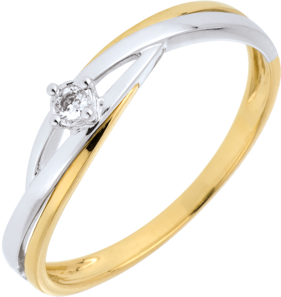 Conozca Nuestros Anillos De Compromiso En Oro, Diamantes - Engagement Ring Solitaire Precious Nest - Dova - White (1000x1000), Png Download