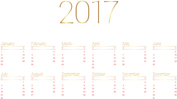 Calendar 2017 Transparent Png Image - 2010 (600x332), Png Download