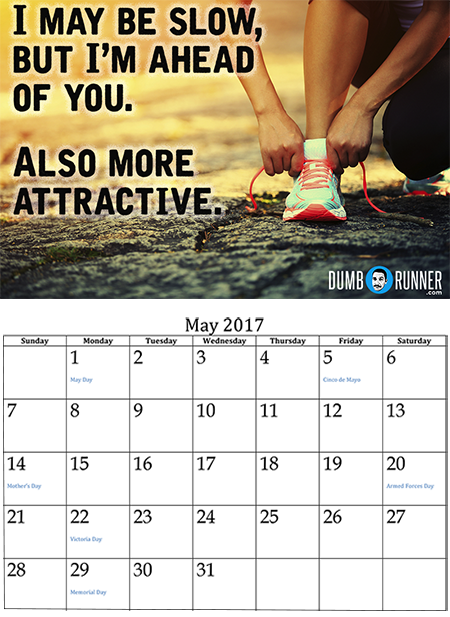 2017 May - Motivational Calendar 2017 (450x617), Png Download