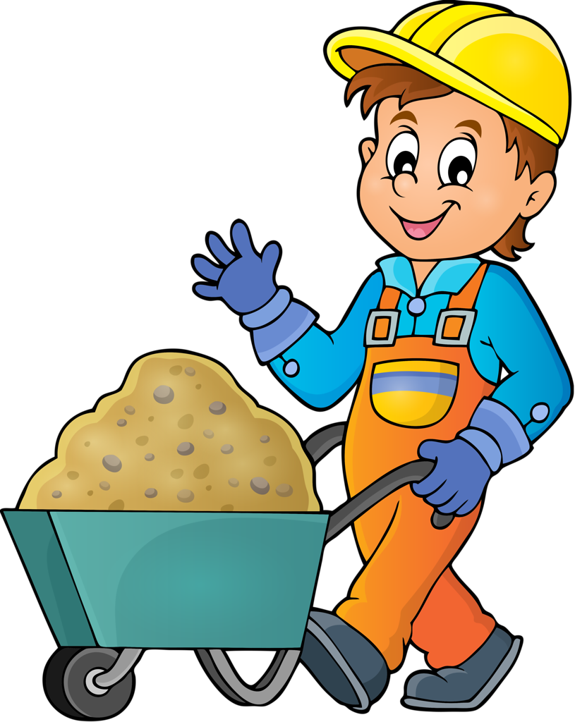 Construção - Construction Worker Clipart Png (815x1024), Png Download