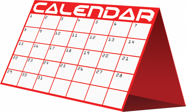 May 2017 Calendar Clipart - Calendar Clipart Transparent Background (640x385), Png Download