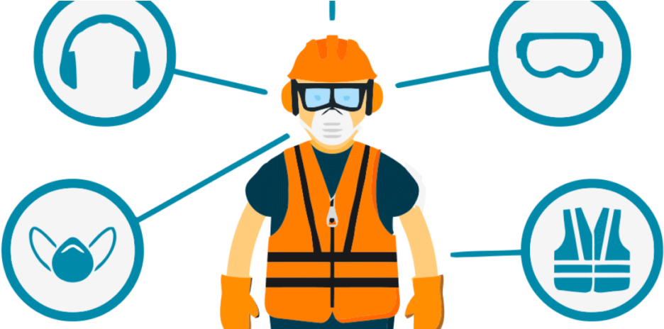 Crean Un Casco Inteligente Para Minimizar Riesgos Laborales - Health And Safety Vector (1024x463), Png Download