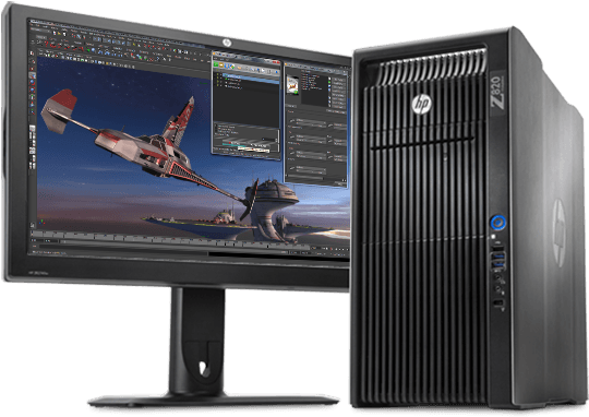 Hp Z820 Workstation (588x511), Png Download