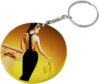 Polymer Key Chain - Dinly 1500 Lumens Led Video Projector 170 Screen Hd (400x400), Png Download