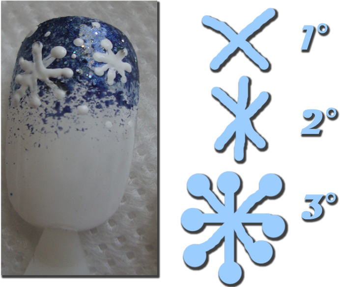 Unhas Com Flocos De Neve - Flocos De Neve Na Unha (800x600), Png Download