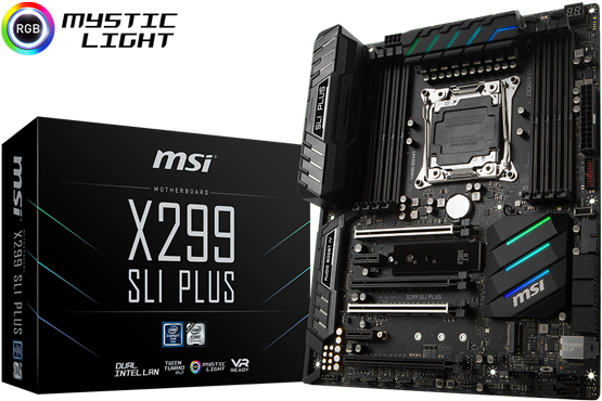 Specifications Table - Msi X299 Sli Plus With Intel X299 Express Atx Motherboard (600x600), Png Download