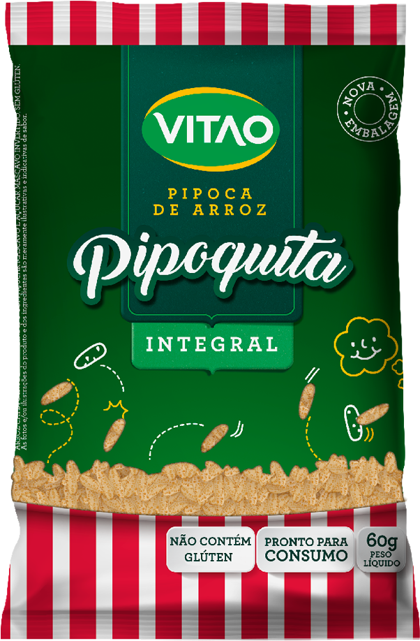 Pipoca De Arroz Com Açúcar Mascavo - Pipoca De Arroz Vitao (1000x1000), Png Download