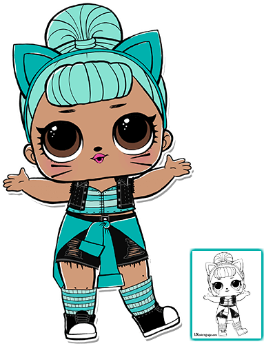 Click To Download Coloring Sheet Coloring Pages, Coloring - Lol Surprise Serie 2 (403x550), Png Download