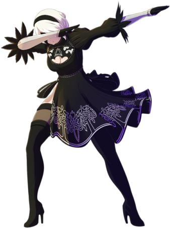 Nier Automata 2b Commission Steedoj Dab - Nike Air Max 97 (500x500), Png Download