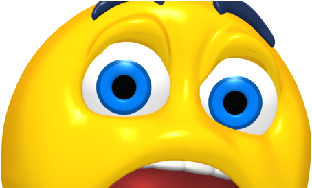 Surprised Smiley Png Download - Fear Emoticon (520x273), Png Download