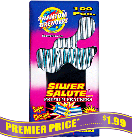Silver Salute Select, 100 Ct - Phantom Fireworks Coupons (500x500), Png Download