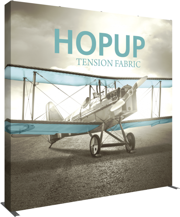Hopup 10ft Straight Extra Tall Tension Fabric Display - Tension Fabric Banner Display (700x700), Png Download