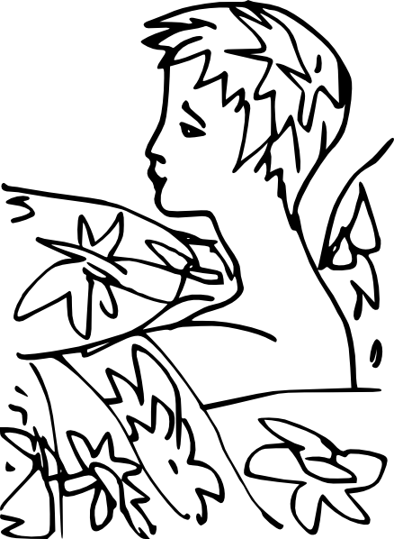 Art Outline - Clip Art (438x598), Png Download