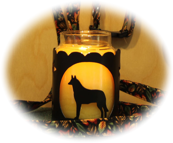 Belgian Tervuren Dog Breed Jar Candle Holder - Stallion (576x479), Png Download