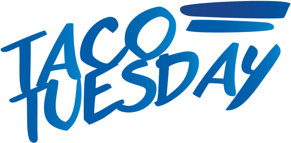 Tacotuesdaylogo Blue - Taco (660x381), Png Download