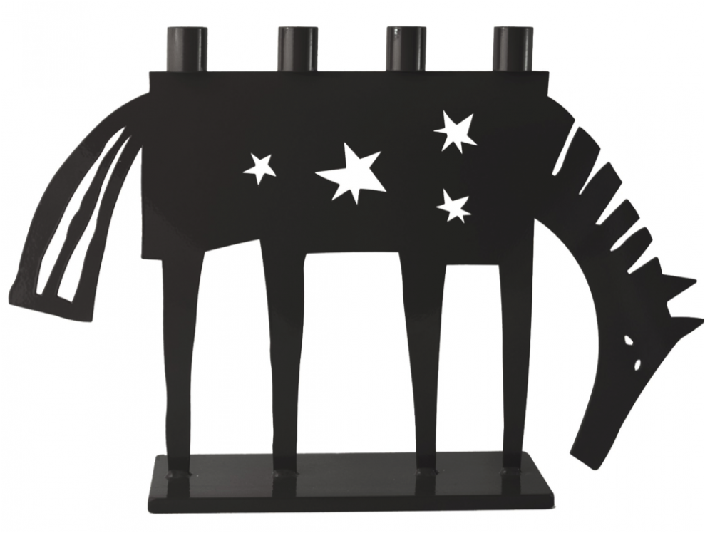 Bengt & Lotta - Bengt & Lotta Horse Candleholder Black (988x988), Png Download