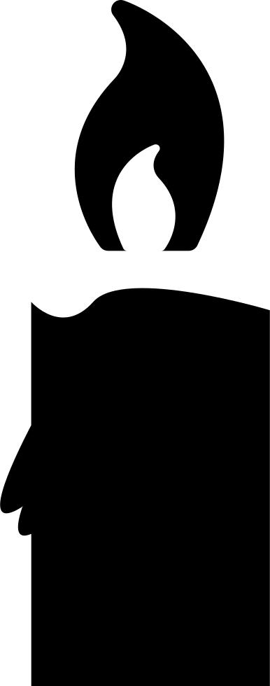 Candle Burning Comments - Candle (386x980), Png Download