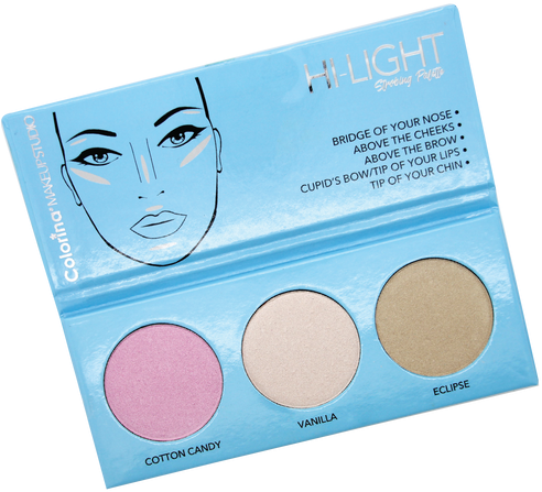 Colorina Hi-glow Palette - Eye Shadow (498x498), Png Download