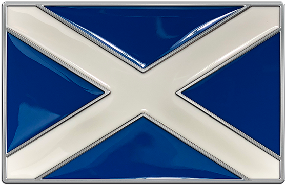 Scotland Country Flag Buckle - Emblem (555x555), Png Download