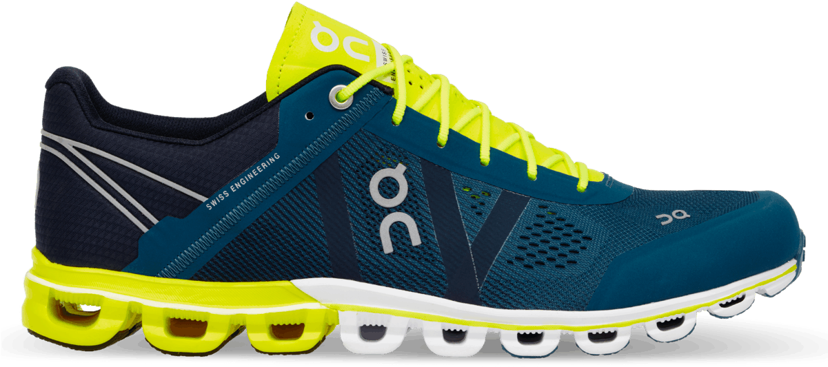 Cloudflow Petrol & Neon - Running Cloudflow Running Shoes (1200x1200), Png Download