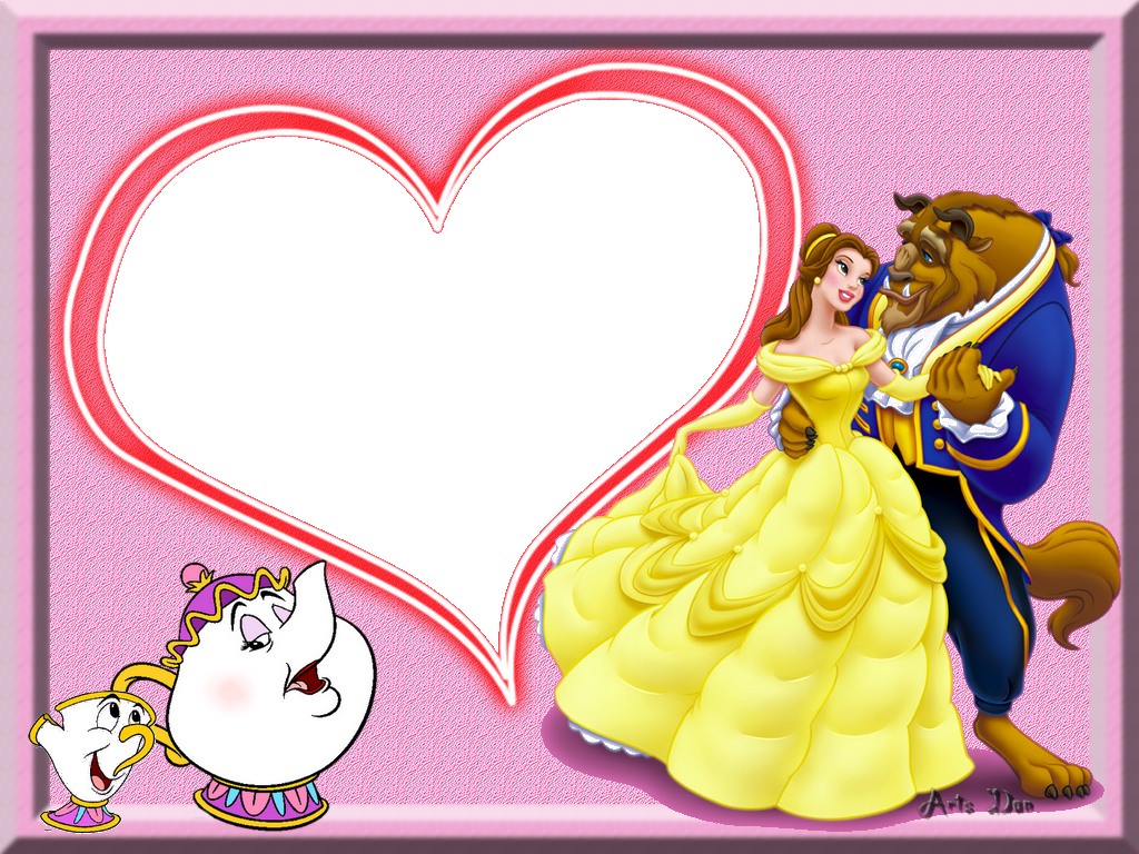 Molduras Pfs Em Png - Beauty And The Beast Invitations Belle (1024x768), Png Download