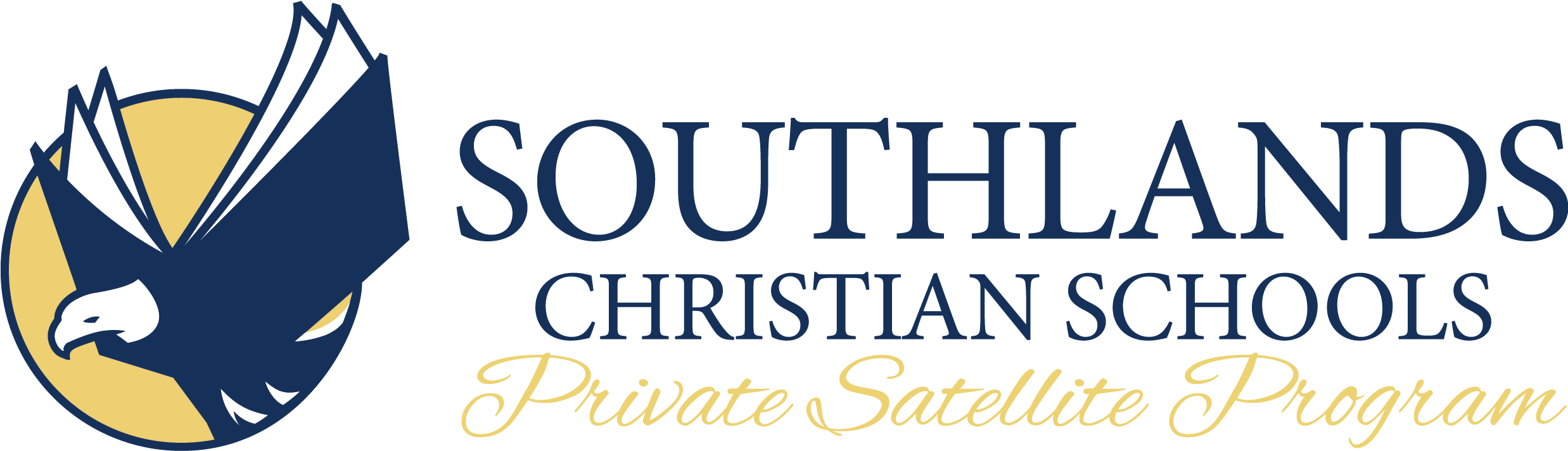 Southlands Private Satellite Program - Southlands Christian Schools Logo (2474x745), Png Download