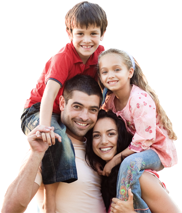 Hispanic Family Happy (372x425), Png Download