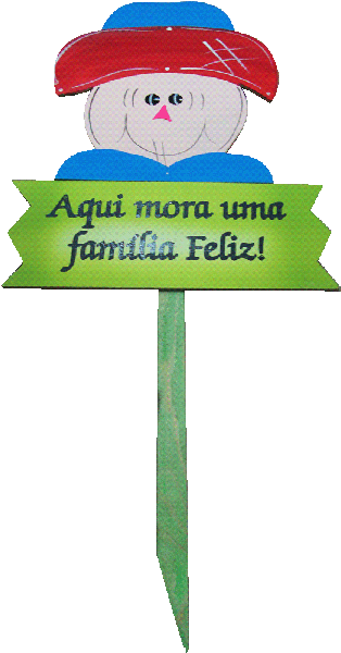 Placa Decorativa G - Plaquinha Aqui Mora Uma Familia Feliz (600x600), Png Download