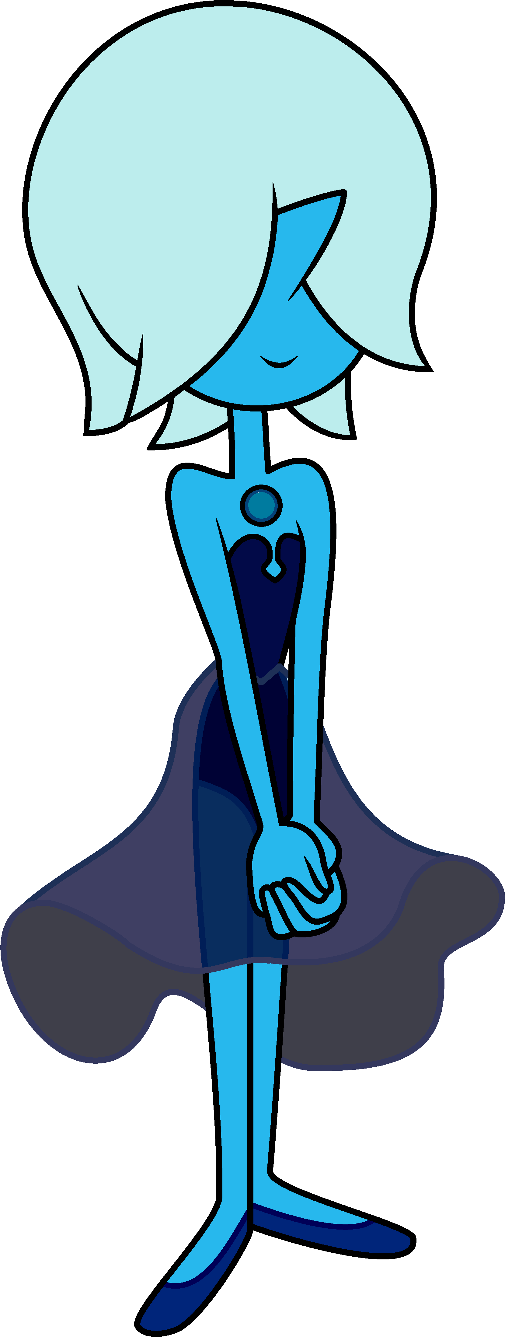 Blue Pearl - Aqua Pearl Steven Universe (1884x4500), Png Download