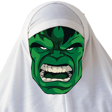 Hulk Hijab (360x360), Png Download