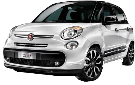 Fiat 500 Side - Fiat 500x White Png (493x435), Png Download