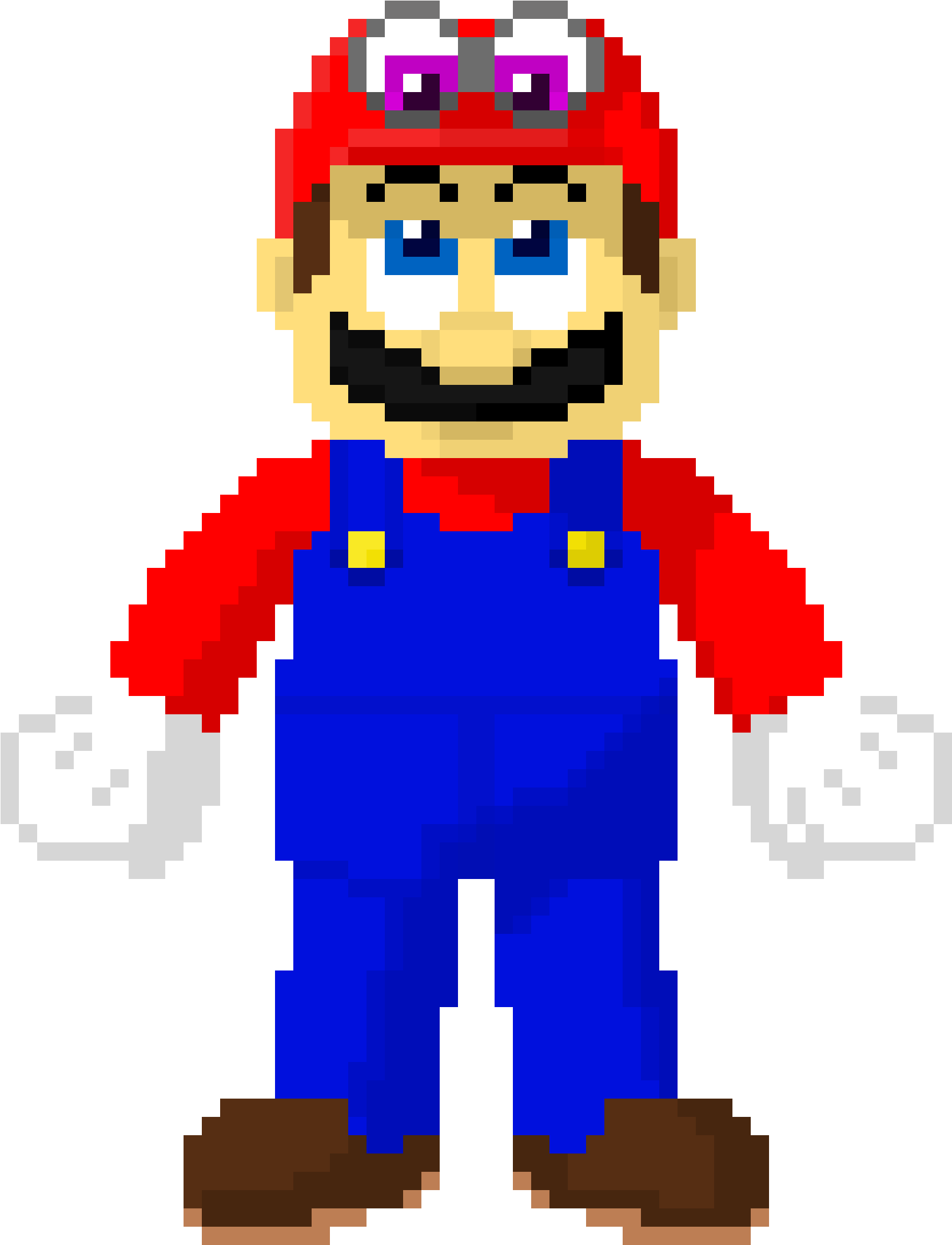 Fanartmario And Cappy - Mario And Cappy Sprite (3200x3200), Png Download