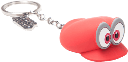 Super Mario Odyssey Cappy Keychain (600x600), Png Download