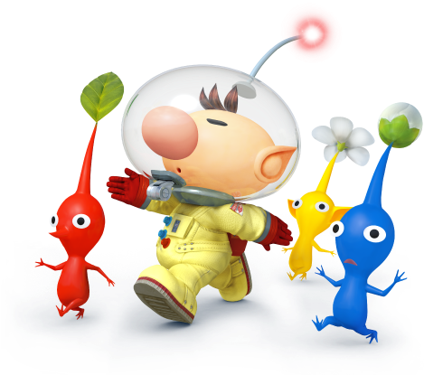 Olimar Ssb4 - Super Smash Bros Wii U Olimar (468x414), Png Download