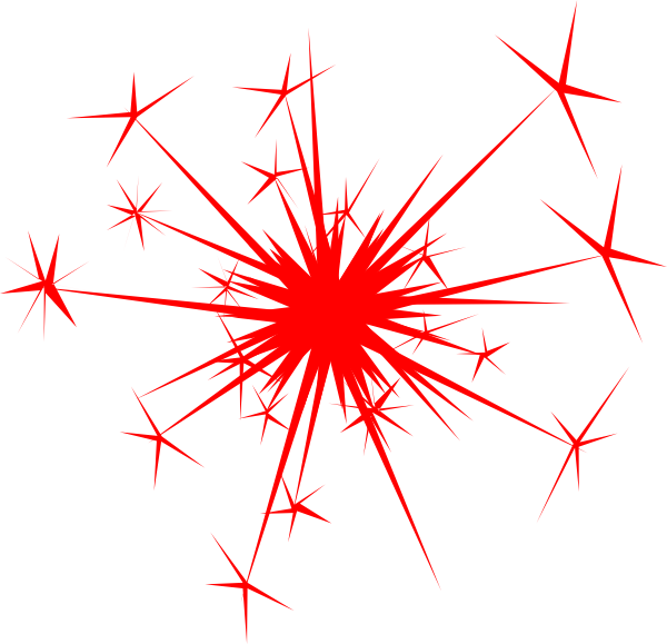Red Sparkle Png Image - Red Sparkle Clip Art (600x579), Png Download