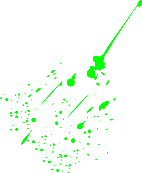 Green Paint Splatter Png (486x593), Png Download