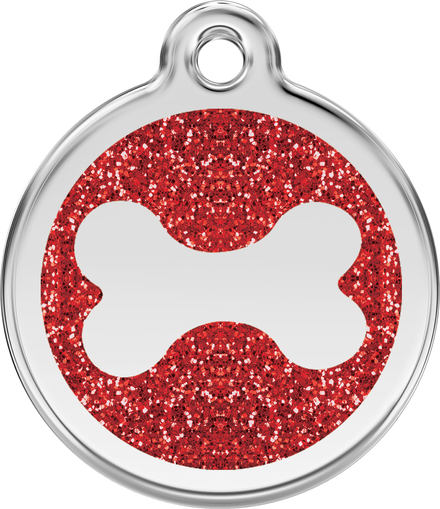 Xbnrm, 9330725044906, Image - Red Dingo Personalised Glitter Bone Pet Id Dog Tag (1500x1735), Png Download