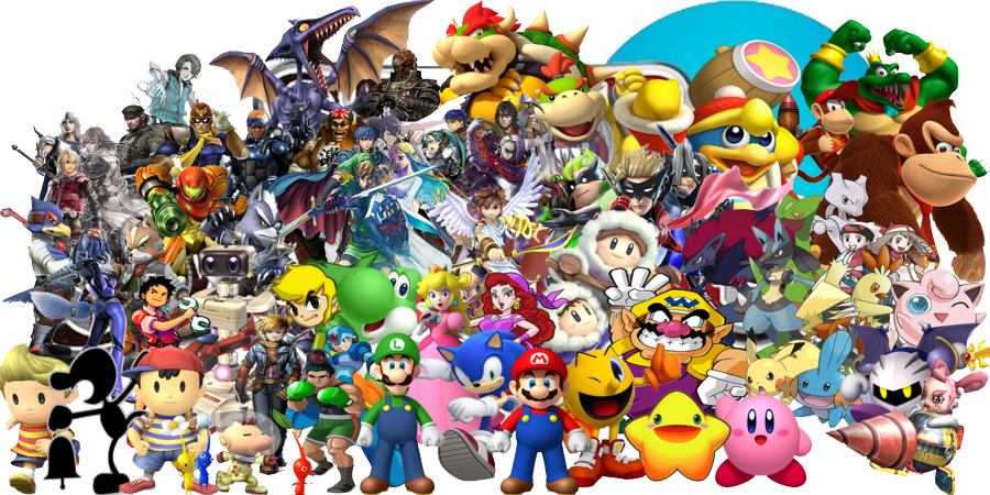Nintendo Characters Png Pic - Nintendo Characters Png (900x450), Png Download