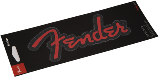 Fender Logo Sticker - Fender Logo Sticker Glitter Red (575x575), Png Download