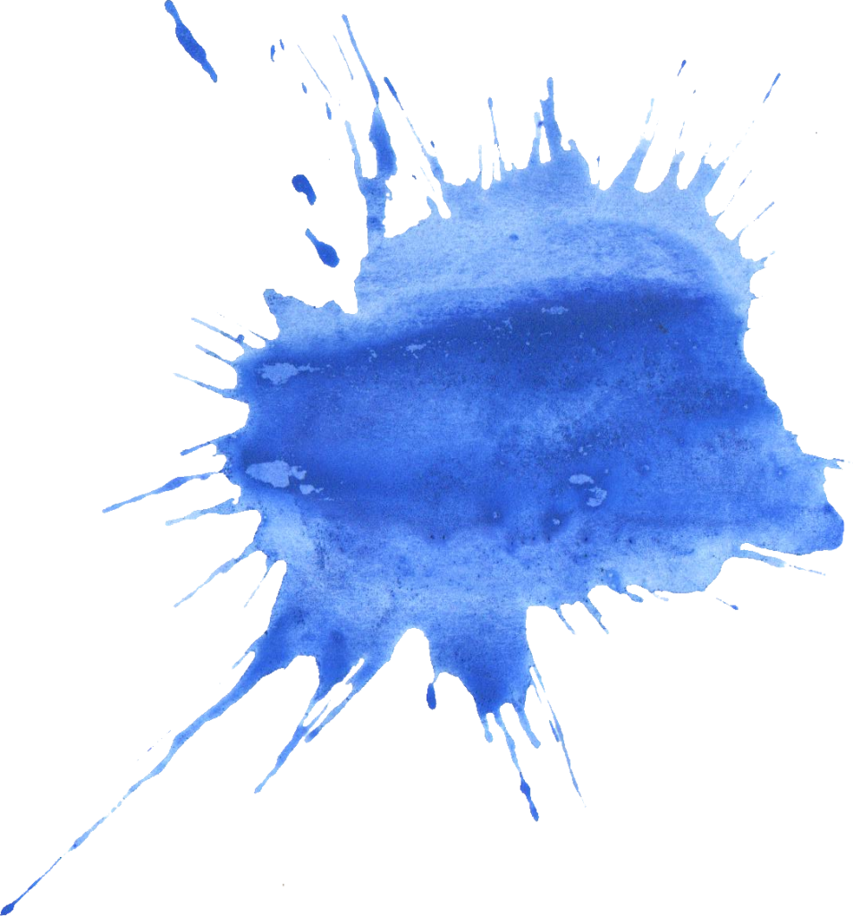 20 Blue Watercolor Splatter - Watercolor Painting (954x1024), Png Download